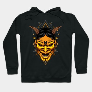 oni samurai gold Hoodie